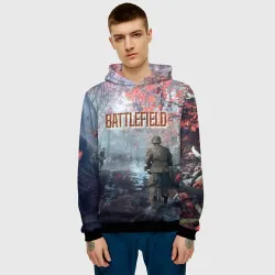Мужская толстовка 3D Battlefield сражение - фото 2