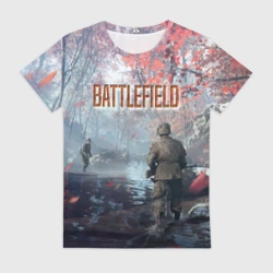 Женская футболка 3D Battlefield сражение