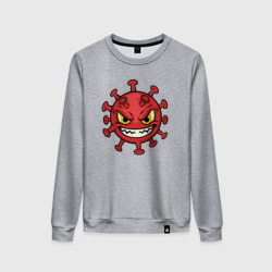 Женский свитшот хлопок Коварный вирус