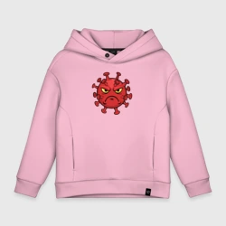 Детское худи Oversize хлопок Хмурый вирус