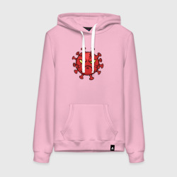 Женская толстовка хлопок Хмурый вирус