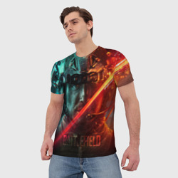 Мужская футболка 3D Battlefield солдат - фото 2