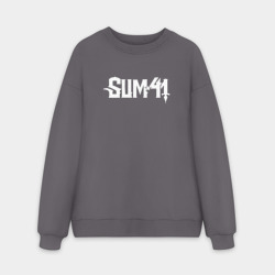 Мужской свитшот oversize без начеса хлопок Sum41 - logo