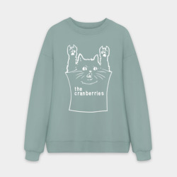 Мужской свитшот oversize без начеса хлопок Cranberries - cat rock