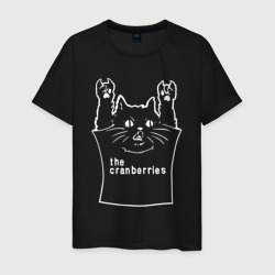 Мужская футболка хлопок Cranberries - cat rock