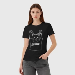 Женская футболка хлопок The Cure - cat rock - фото 2