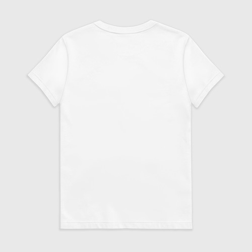 Женская футболка хлопок с принтом The Rasmus - black logo, вид сзади #1