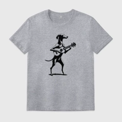 Мужская футболка хлопок Грейхаунд гитарист
