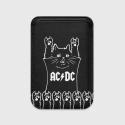 Картхолдер Magsafe магнитный AC DC: cat rock