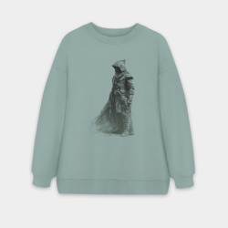 Женский свитшот oversize без начеса хлопок Теневой охотник