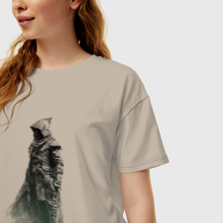Женская футболка хлопок Oversize Теневой охотник - фото 2