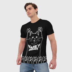 Мужская футболка 3D Black Sabbath: cat rock - фото 2