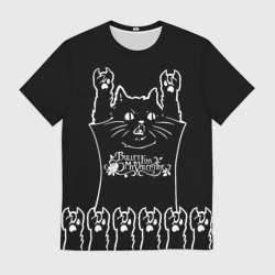 Мужская футболка 3D Bullet For My Valentine: cat rock