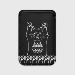 Картхолдер Magsafe магнитный Disturbed: cat rock
