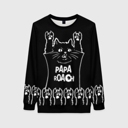Женский свитшот 3D Papa Roach: cat rock