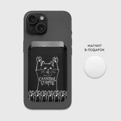 Картхолдер Magsafe магнитный Cannibal Corpse: cat rock - фото 2