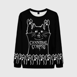 Мужской свитшот 3D Cannibal Corpse: cat rock