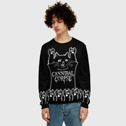 Мужской свитшот 3D Cannibal Corpse: cat rock - фото 2