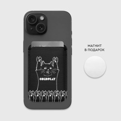 Картхолдер Magsafe магнитный Coldplay: cat rock - фото 2