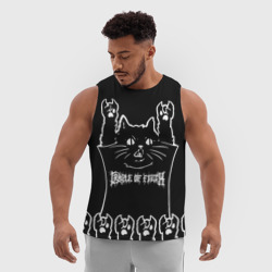 Мужская спортивная майка 3D Cradle of Filth: cat rock - фото 2