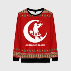 Женский свитшот 3D Angels of Death new year
