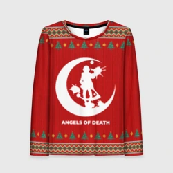 Женский лонгслив 3D Angels of Death new year