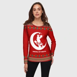 Женский лонгслив 3D Angels of Death new year - фото 2