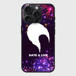 Чехол силиконовый для Apple iPhone 15 Pro матовый Праздничный Date A Live