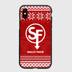 Чехол для iPhone XS Max матовый Новогодний Sally Face