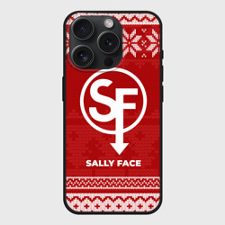 Чехол силиконовый для Apple iPhone 15 Pro матовый Новогодний Sally Face