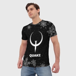 Мужская футболка 3D Снежный Quake - фото 2