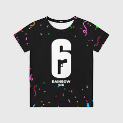 Детская футболка 3D Rainbow Six конфети