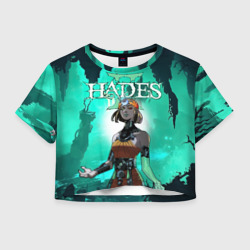 Женская футболка Crop-top 3D Мелиноя в подземелье - Hades 2