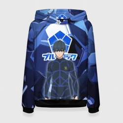 Женская толстовка 3D Синяя тюрьма Блю Лок: Йоичи Исаги
