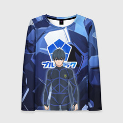 Женский лонгслив 3D Синяя тюрьма Блю Лок: Йоичи Исаги