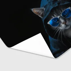 Бумага для упаковки 3D Кот хакер в очках и капюшоне - фото 2