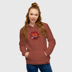 Женская толстовка хлопок Забавный вирус - фото 2