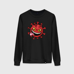 Женский свитшот хлопок Забавный вирус