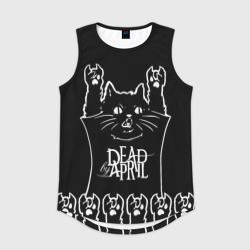 Мужская спортивная майка 3D Dead by April: cat rock