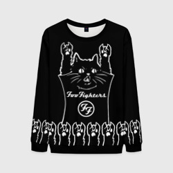 Мужской свитшот 3D Foo Fighters: cat rock
