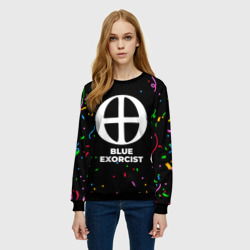 Женский свитшот 3D Blue Exorcist конфети - фото 2
