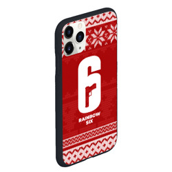 Чехол для iPhone 11 Pro Max матовый Новогодний Rainbow Six - фото 2