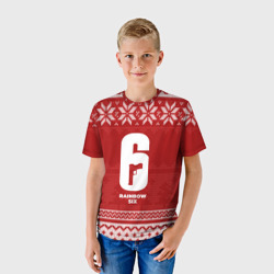 Детская футболка 3D Новогодний Rainbow Six - фото 2