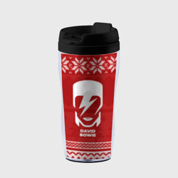 Термокружка-непроливайка Новогодний David Bowie