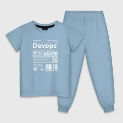 Детская пижама хлопок Я devops