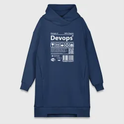 Платье-худи хлопок Я devops