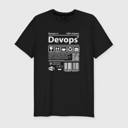 Мужская футболка хлопок Slim Я devops