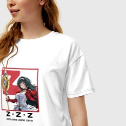 Женская футболка хлопок Oversize Астра Яо - Zenless Zone Zero - фото 2