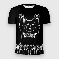 Мужская футболка 3D Slim Papa Roach: rock cat
