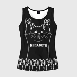 Женская майка 3D Megadeth: cat rock